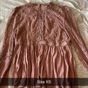 Lace long sleeve top